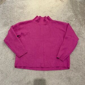 Maeve Fuchsia Cowl Neck Sweater